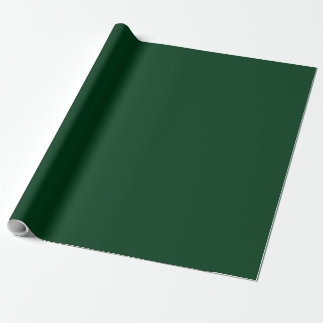 Papel De Regalo Solid color dark green (Desenrollado)
