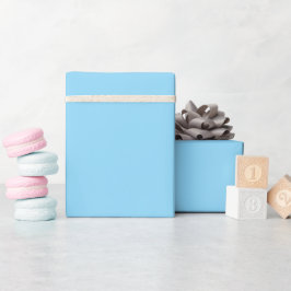 Papel de regalo sólido Baby Blue en rollo