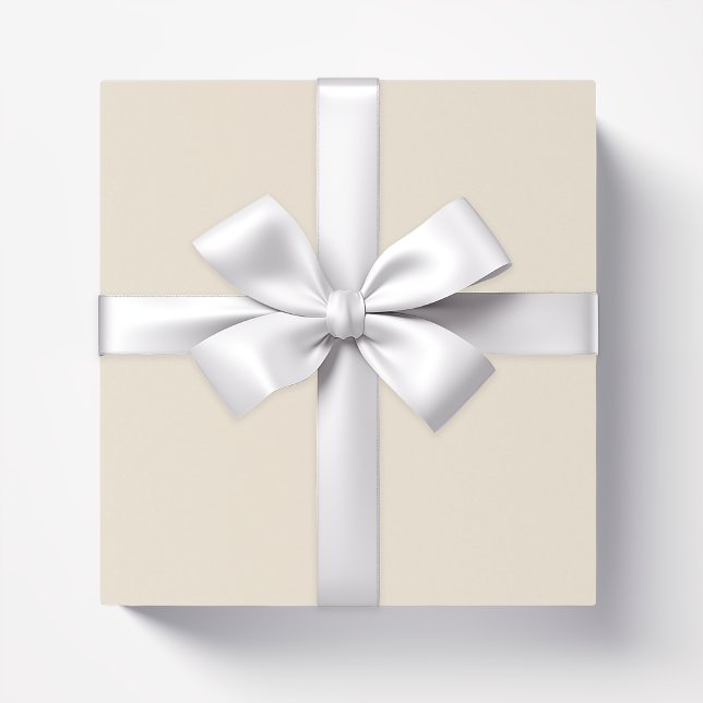 Papel De Regalo Sólido beige de luz blanca antigua (Subido por el creador)