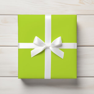 Papel De Regalo Sólido brillante cítrico verde limón