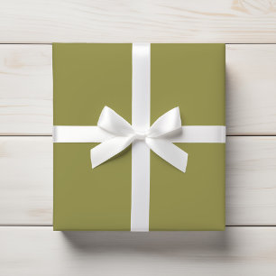 Papel De Regalo Sólido de tierra verde oscuro de moss