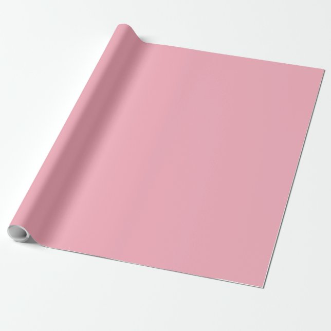 Papel De Regalo Sólido flor de cerezo rosa (Desenrollado)