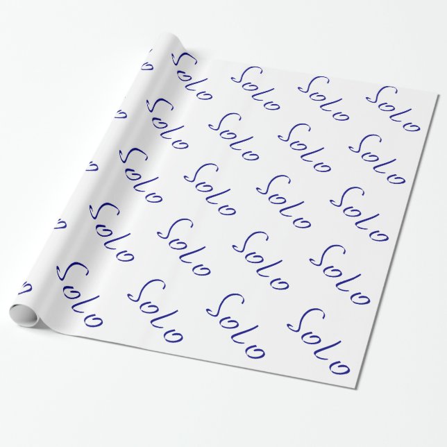 Papel De Regalo Solo (Desenrollado)