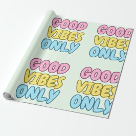 Papel de Regalo Solo Buenas Vibraciones