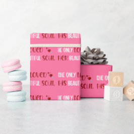Papel De Regalo Sólo Le Amaba Su Amado Soul Pink