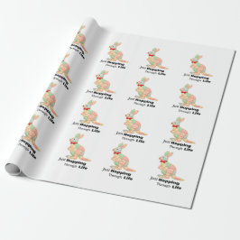 Papel De Regalo Solo Saltando a Través de la Vida Diseño de Cangur