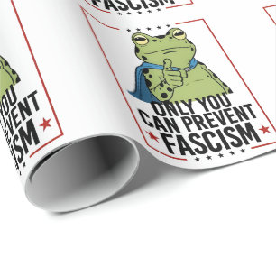 Papel De Regalo Solo tú puedes prevenir el fascismo Patriota democ