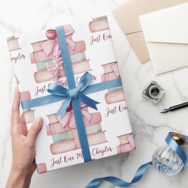 Papel De Regalo Sólo un capítulo más – Amante de los libros de acu (Regalar)