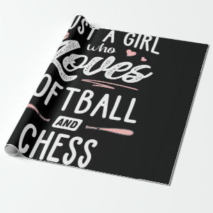 Papel De Regalo sólo un chica al que le gusta el softbol y el ajed