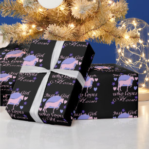 Papel De Regalo Sólo un Chica que ama los caballos