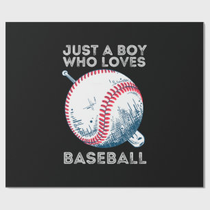 Papel De Regalo Solo un chico que ama el béisbol