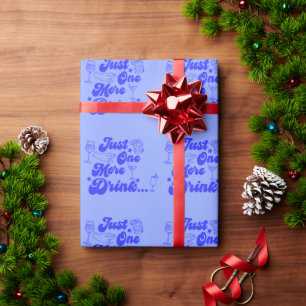 Papel De Regalo Solo Una Bebida Más Texto Divertido Retro
