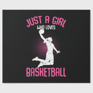 Papel De Regalo Sólo una chica que ama el baloncesto niños niñas