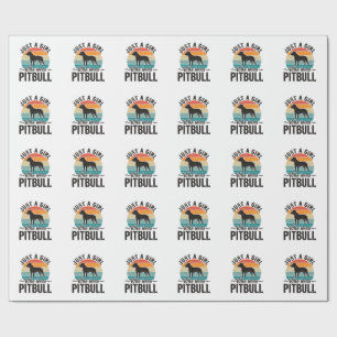 Papel De Regalo Sólo una chica que ama el diseño de perro vintage 