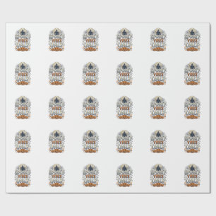 Papel De Regalo Sólo Vibraciones Espeluznantes Diseño de Fantasma 