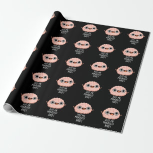 Papel De Regalo Solo Yo Mismo Y Yo Fundo Brain Pun Dark BG