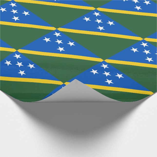 Papel De Regalo Solomon Islands Flag (Esquina)
