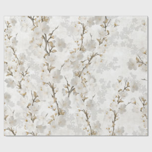 Papel De Regalo Sombras de bailarín de nubes de flores de cerezo