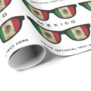 Papel De Regalo Sombras mexicanas personalizado texto y ajuste de