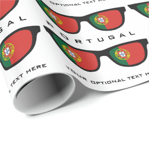 Papel De Regalo Sombras portuguesas personalizado texto y ajuste d