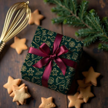 Sombreado patrón de horneado de oro y Navidades ve