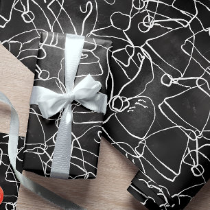 Papel De Regalo Sombrero blanco revoltijo en los Navidades de Chal
