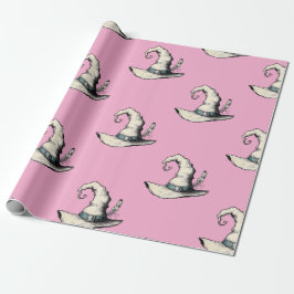 Papel De Regalo Sombrero de Bruja Rosa