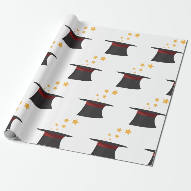 Papel De Regalo Sombrero de copa mágico (Desenrollado)