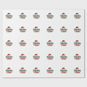 Papel De Regalo Sombrero de Navidad de Santa Claus Abuela