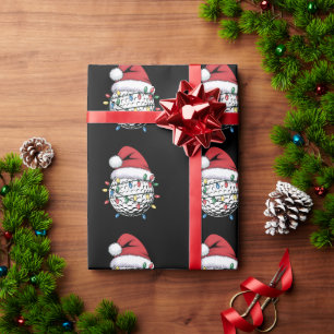 Papel De Regalo Sombrero de Santa de pelota de golf Navidad jugand