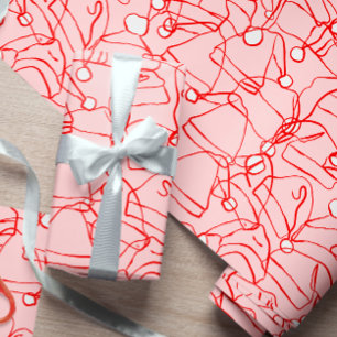 Papel De Regalo Sombrero De Santa Jumble Y Elegantes Navidades Sub