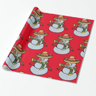 Papel De Regalo Sombrero mexicano Santa Thunder_Cove
