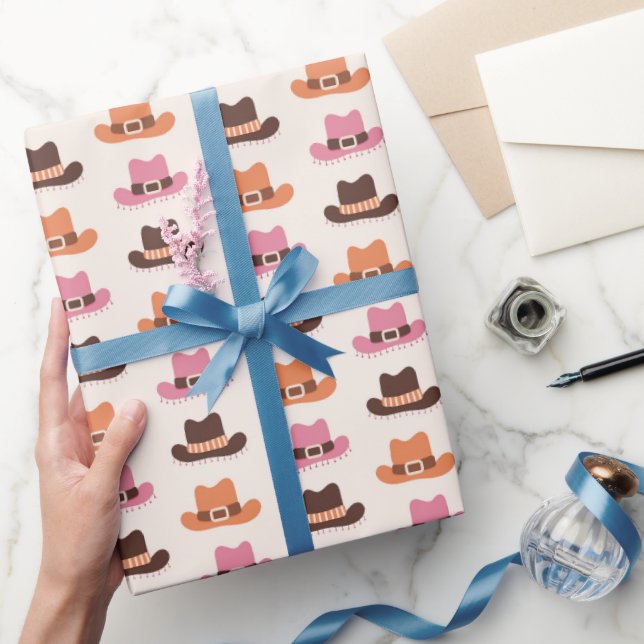 Papel De Regalo Sombreros de vaquera chic (Regalar)