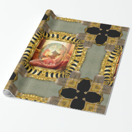 Papel De Regalo Soñando con Santa en una noche de invierno