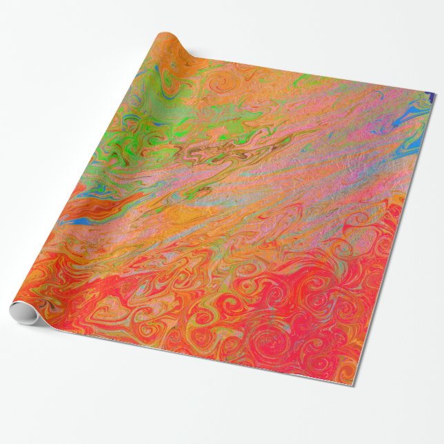 Papel De Regalo Sonido de llama de lava (Desenrollado)