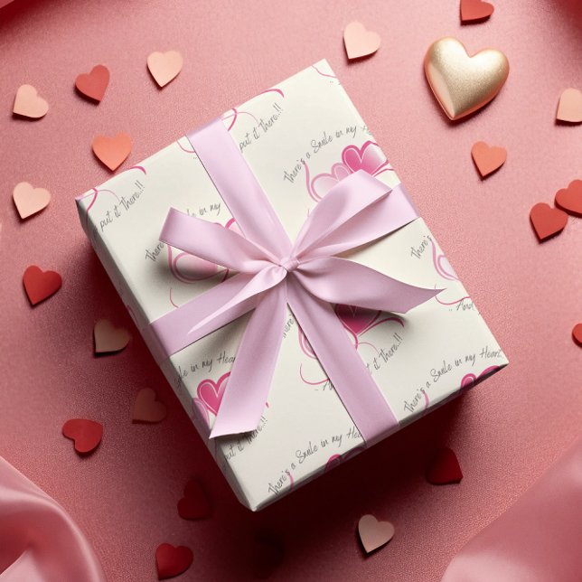 Papel De Regalo Sonríe en mi corazón de San Valentín (Subido por el creador)
