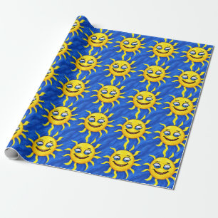 Papel De Regalo Sonriente cara Sunny Sun