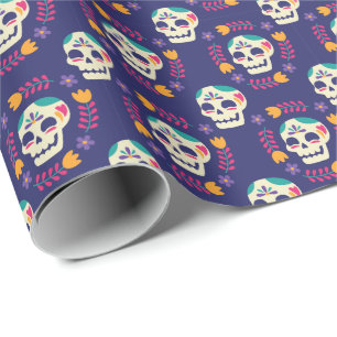 Papel De Regalo Sonriente Sugar Skull