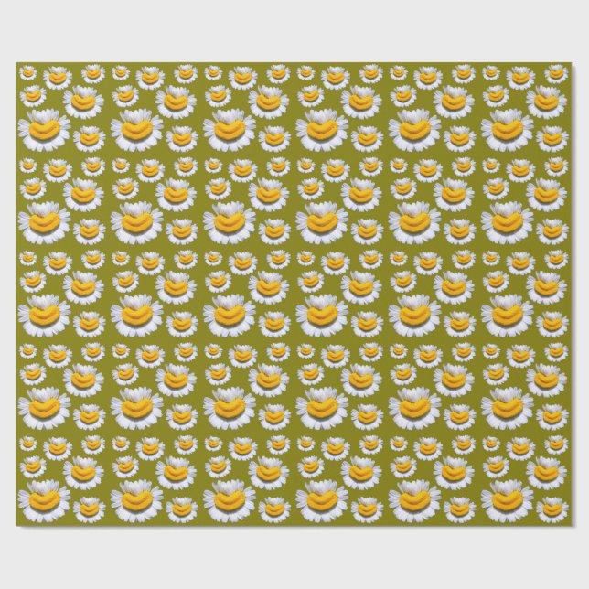 Papel De Regalo Sonrisas Alegres De Manzanillas (Superficie plana)