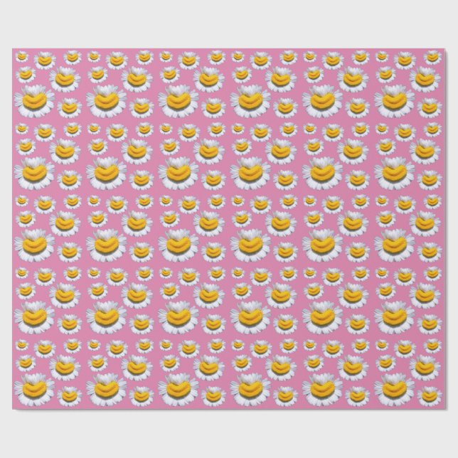 Papel De Regalo Sonrisas Alegres De Manzanillas (Superficie plana)