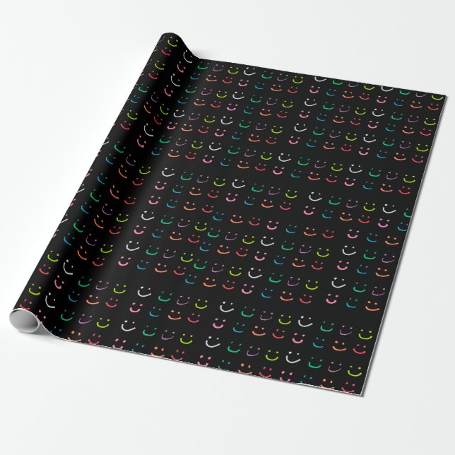 Papel De Regalo Sonrisas de colores (Desenrollado)