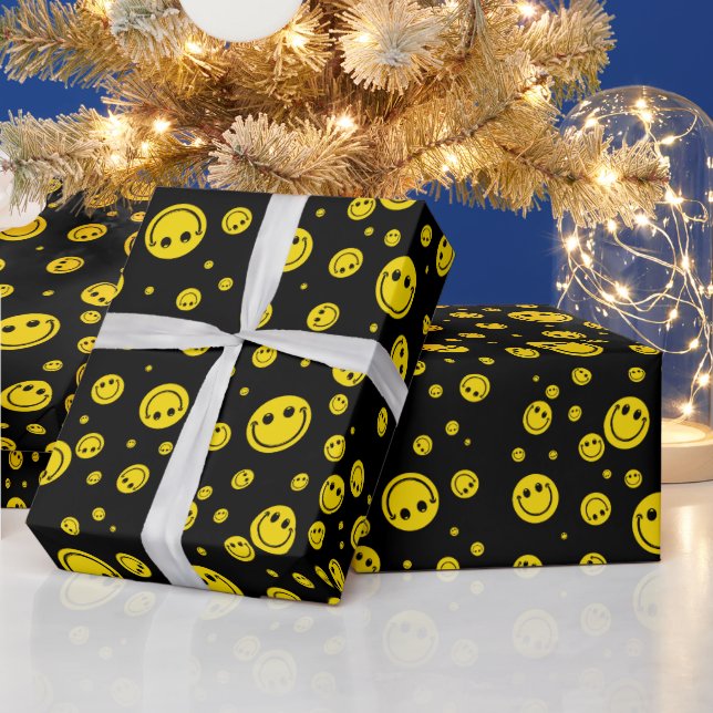 Papel De Regalo Sonrisas de puntos de polka (Vacaciones)