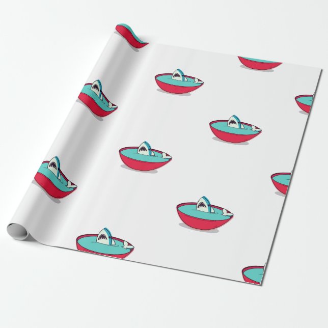 Papel De Regalo Sopa de Aleta de Tiburón (Desenrollado)