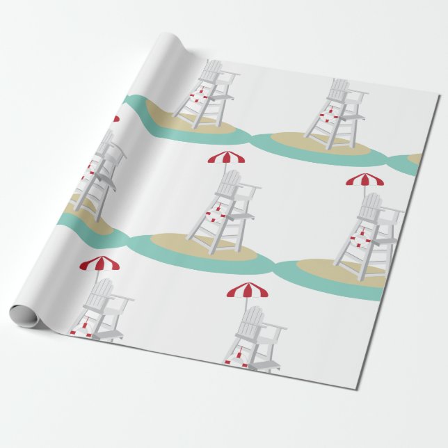 Papel De Regalo Soporte de Salvavidas (Desenrollado)