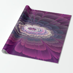 Papel De Regalo Sorprendente Flower Colorful Abstract Fractal Art