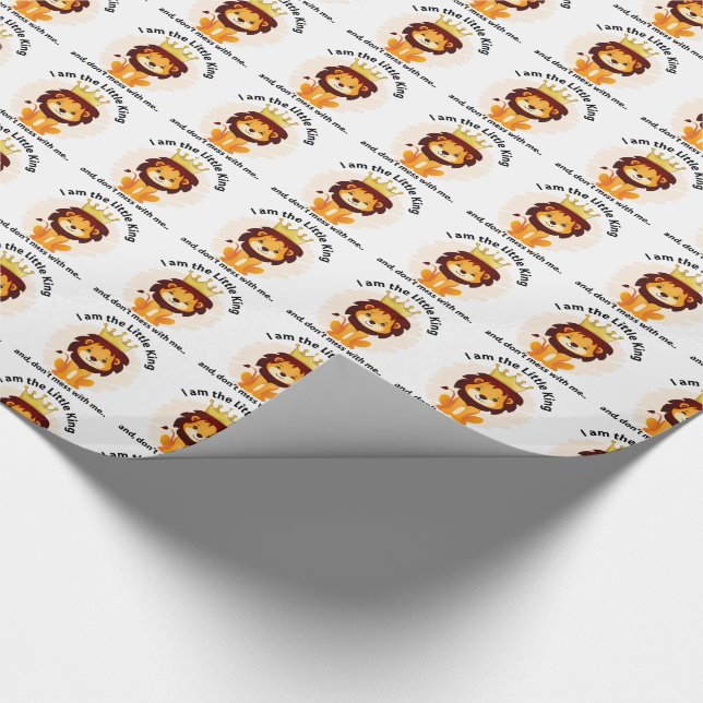 Papel De Regalo Soy el pequeño rey (Esquina)