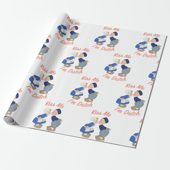 Papel De Regalo Soy holandés (Desenrollado)