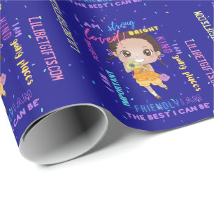 Papel De Regalo SOY - Positivas afirmaciones de Chicas de color ne