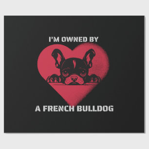 Papel De Regalo Soy propiedad de un Bulldog Francés
