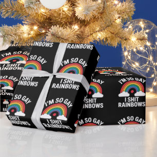 Papel De Regalo Soy tan gay arcoíris divertido LGBTQ Orgullo Aliad